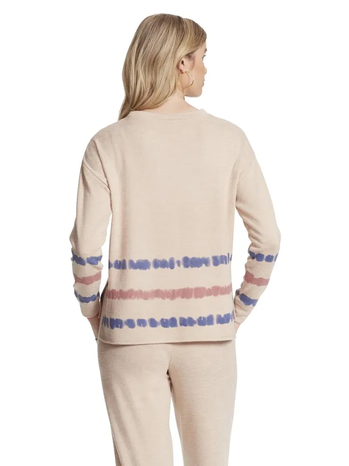 Jessica Simpson Tops Women Lisa Pullover In Earth Stripe Earth Stripe Print