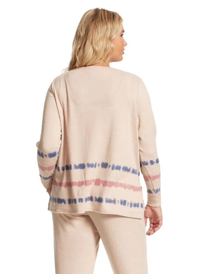 Jessica Simpson Tops Women Lisa Pullover In Earth Stripe Earth Stripe Print