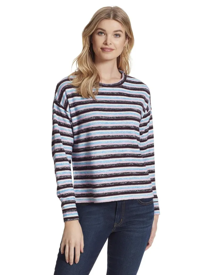 Jessica Simpson Tops Women Lisa Pullover In Multi Stripe Multi Stripe