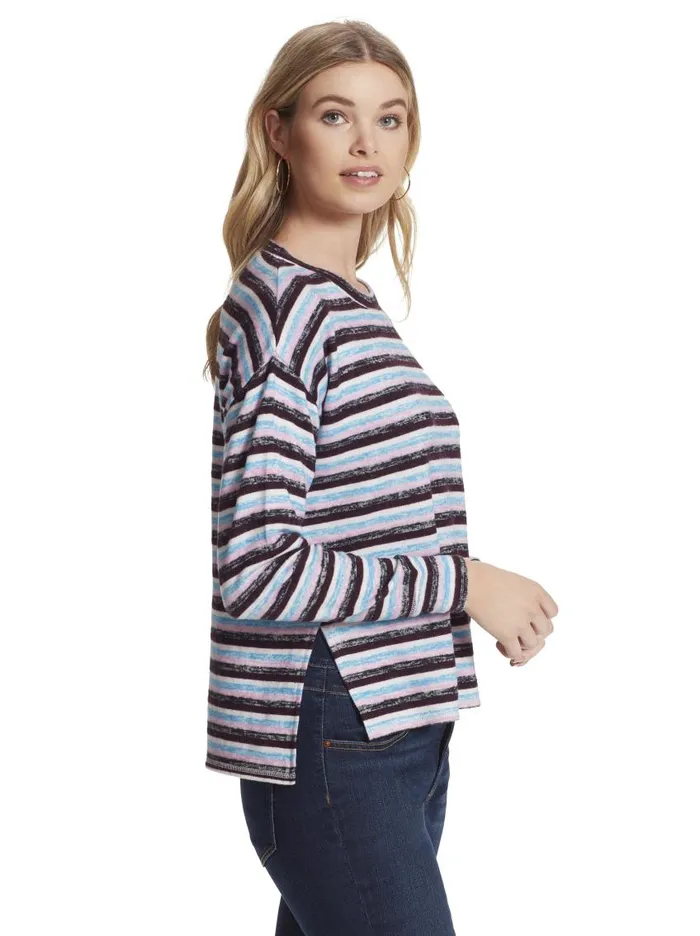 Jessica Simpson Tops Women Lisa Pullover In Multi Stripe Multi Stripe