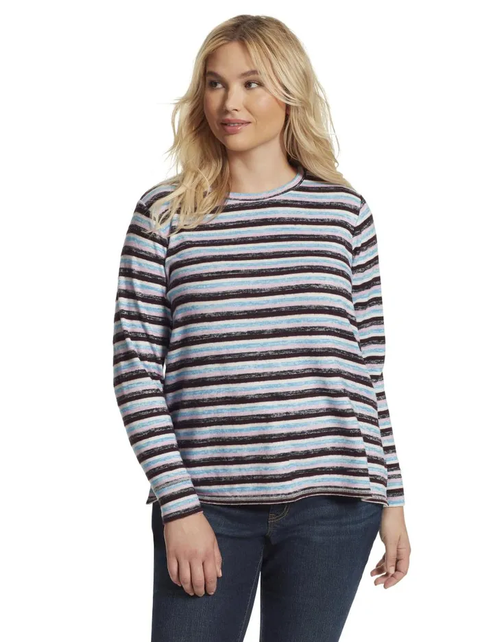 Jessica Simpson Tops Women Lisa Pullover In Multi Stripe Multi Stripe