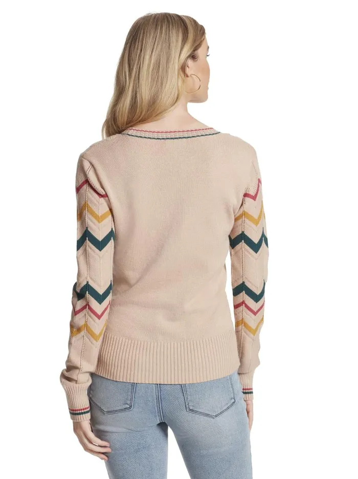 Jessica Simpson Tops Women Marcelina Sweater In Oatmeal Oatmeal Combo