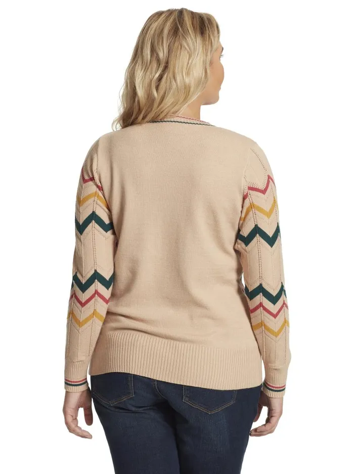 Jessica Simpson Tops Women Marcelina Sweater In Oatmeal Oatmeal Combo