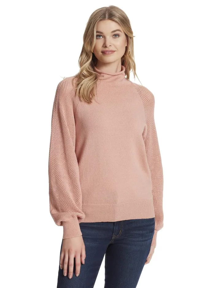 Jessica Simpson Tops Women Saskia Sweater In Peach Beige Peach Beige