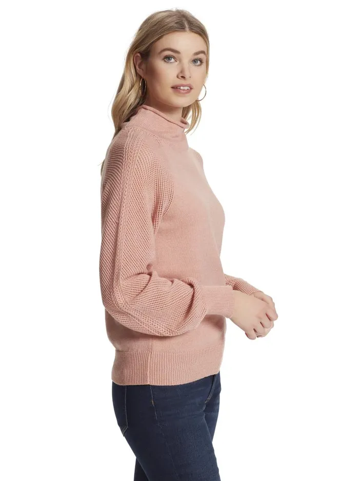 Jessica Simpson Tops Women Saskia Sweater In Peach Beige Peach Beige