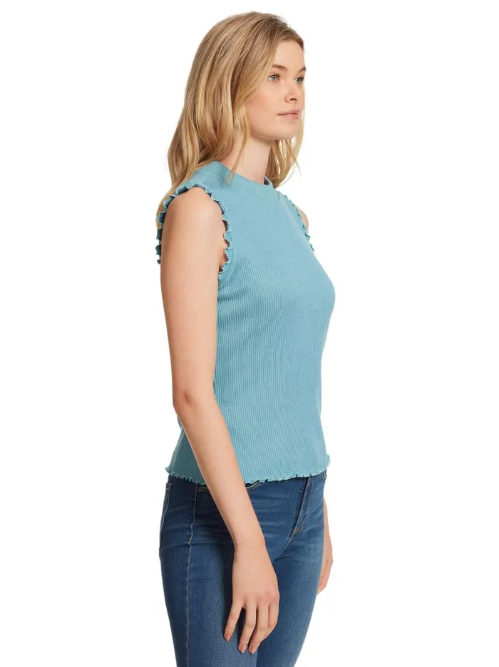 Jessica Simpson Tops Women Valerie Rib Top In Ultramarine Marine Blue Ultramarine Jessica Simpson Tops Women Valerie Rib Top In Ultramarine Marine Blue Ultramarine