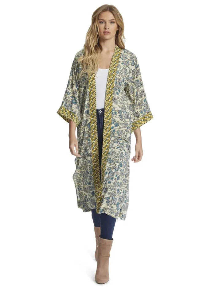 Jessica Simpson Tops Women Waverly Kimono In Frozen Dew Florals Frozen Dew Florals Jessica Simpson Tops Women Waverly Kimono In Frozen Dew Florals Frozen Dew Florals