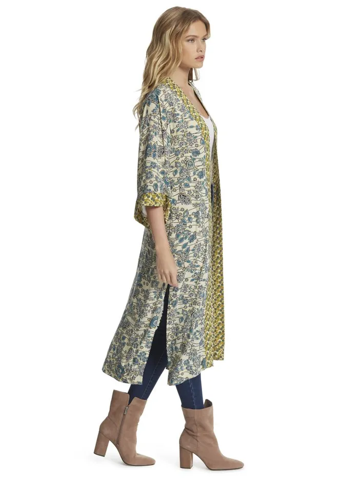 Jessica Simpson Tops Women Waverly Kimono In Frozen Dew Florals Frozen Dew Florals