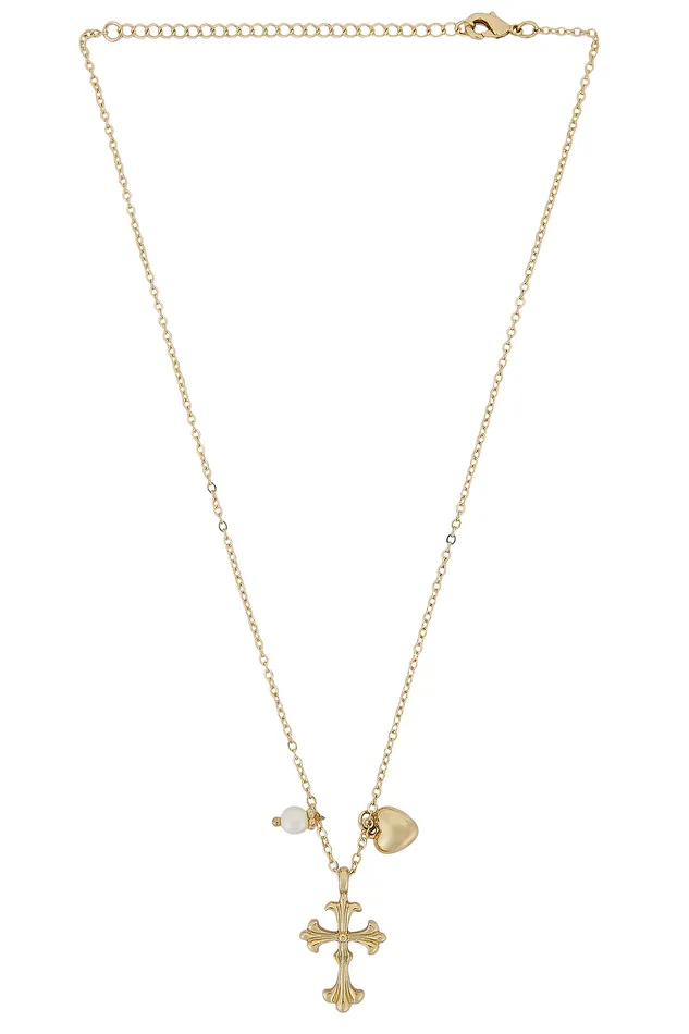 Jewelry Women Lovers and Friends Cristal Necklace Gold