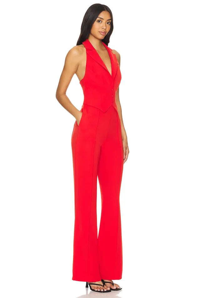 Jumpsuits Women Lovers and Friends Elena Jumpsuit Red Jumpsuits Women Lovers and Friends Elena Jumpsuit Red