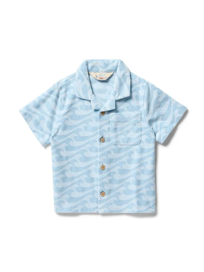 Kids Clothes Faherty Cabana Towel Terry Shirt Endless Peaks
