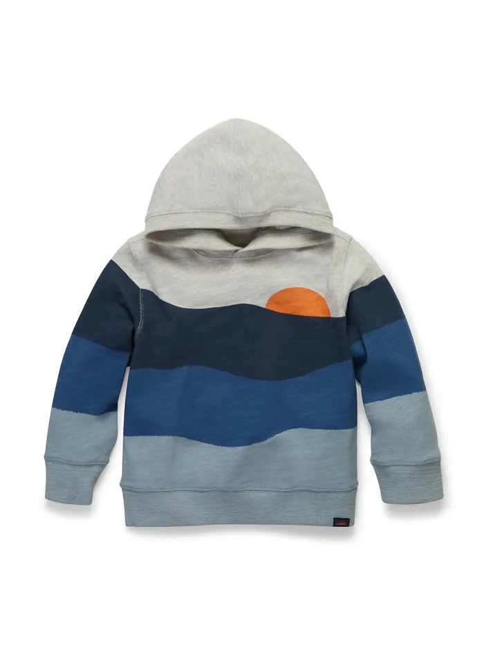 Kids Clothes Faherty Sun And Wave Hoodie Blue Storm Sunset