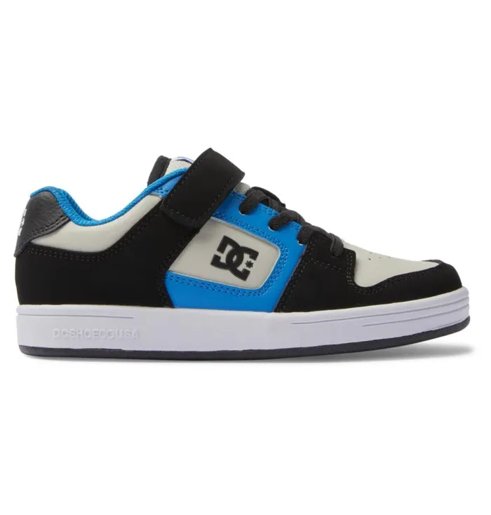 Kids DC Shoes Sneakers Boy039s Manteca 4 Elastic Waist Lace Shoes Blackbluegrey