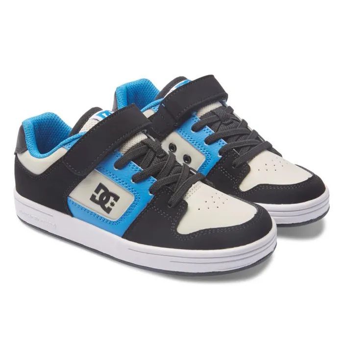 Kids DC Shoes Sneakers Boy039s Manteca 4 Elastic Waist Lace Shoes Blackbluegrey
