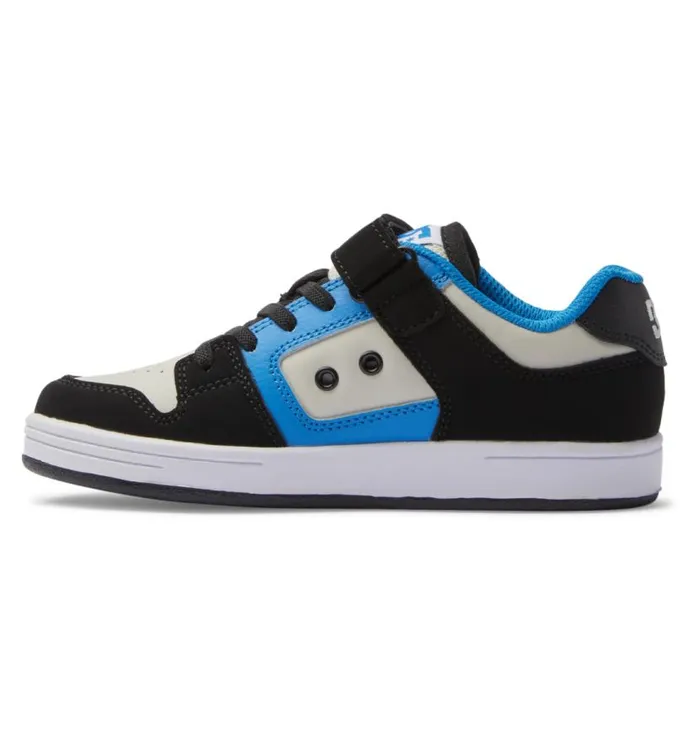 Kids DC Shoes Sneakers Boy039s Manteca 4 Elastic Waist Lace Shoes Blackbluegrey