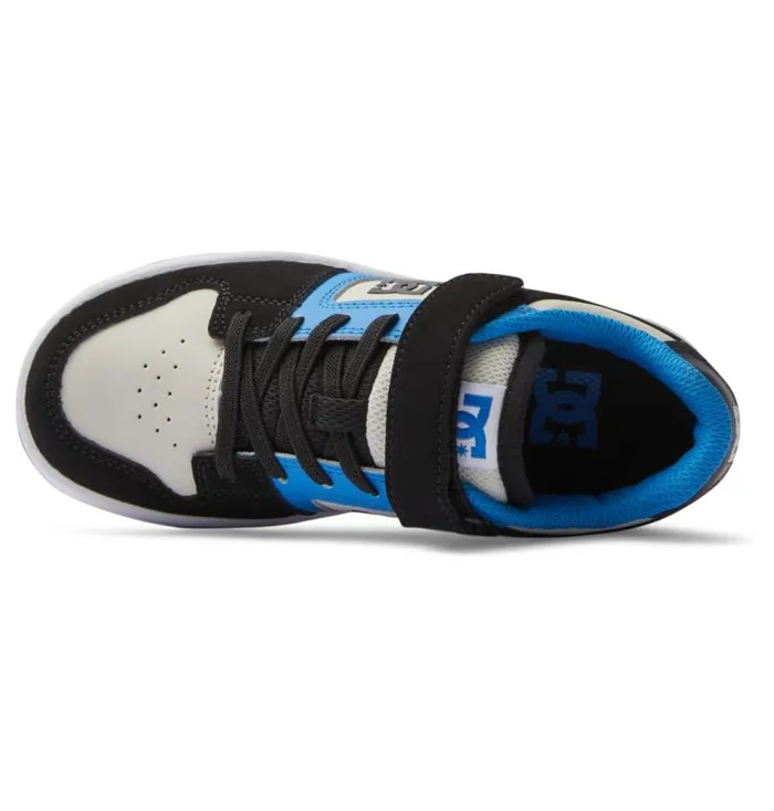 Kids DC Shoes Sneakers Boy039s Manteca 4 Elastic Waist Lace Shoes Blackbluegrey