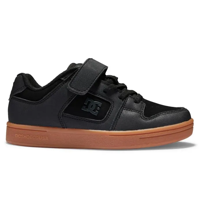 Kids DC Shoes Sneakers Boy039s Manteca 4 Elastic Waist Lace Shoes Blackwhite