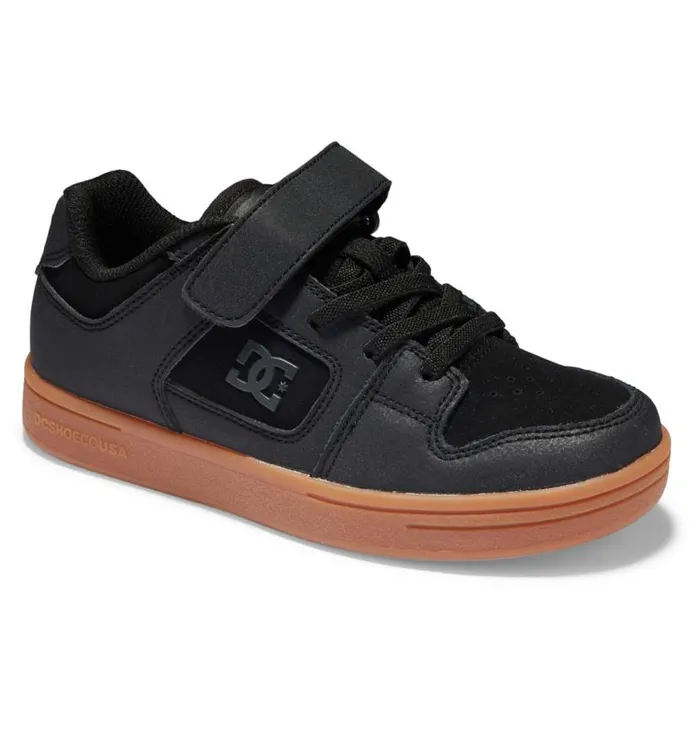 Kids DC Shoes Sneakers Boy039s Manteca 4 Elastic Waist Lace Shoes Blackwhite