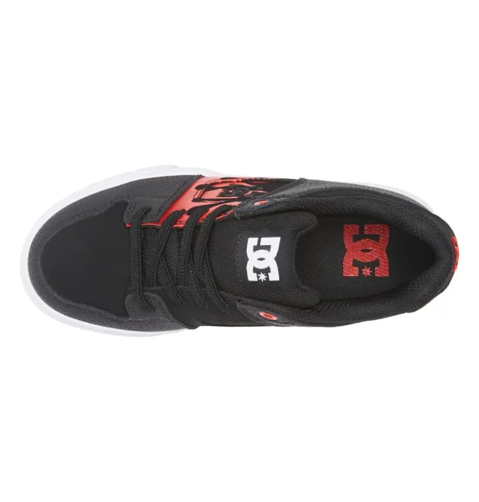 Kids DC Shoes Sneakers Boy039s Pure Elastic Waist Lace Shoes Redgreygrey