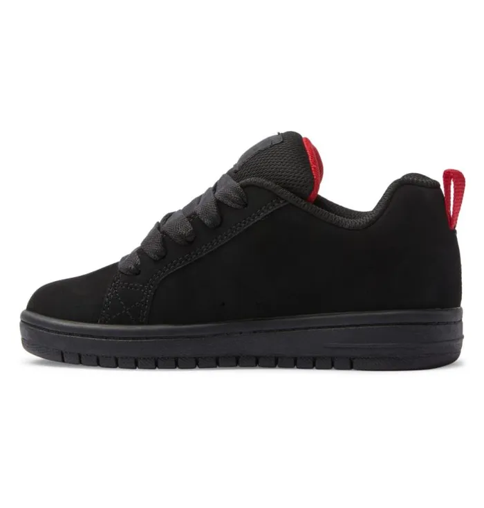 Kids DC Shoes Sneakers Court Graffik Shoes Blackblackred