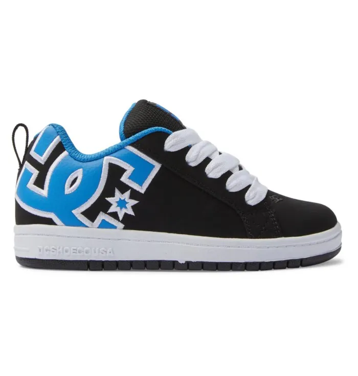 Kids DC Shoes Sneakers Court Graffik Shoes Blackbluegrey