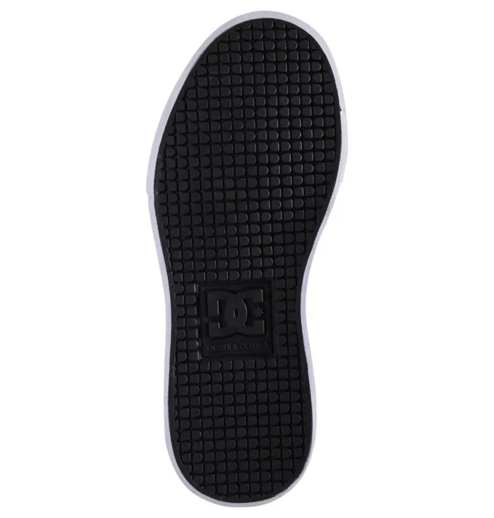 Kids DC Shoes Sneakers Girls Pure High Elastic Lace Shoes Blackgreen