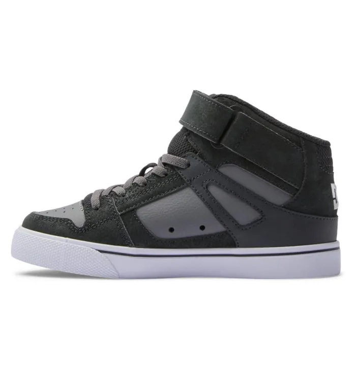 Kids DC Shoes Sneakers Pure High Elastic Waist Lace HighTop Shoes Anthraciteblack