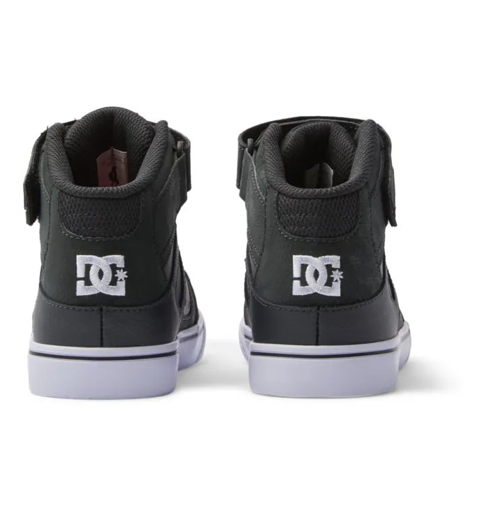 Kids DC Shoes Sneakers Pure High Elastic Waist Lace HighTop Shoes Anthraciteblack