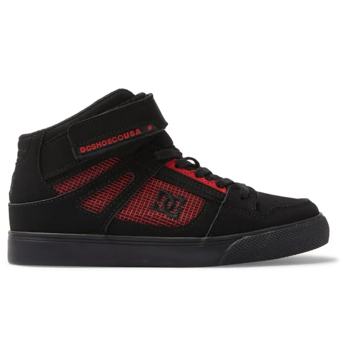 Kids DC Shoes Sneakers Pure High Elastic Waist Lace HighTop Shoes Blackblackred Kids DC Shoes Sneakers Pure High Elastic Waist Lace HighTop Shoes Blackblackred
