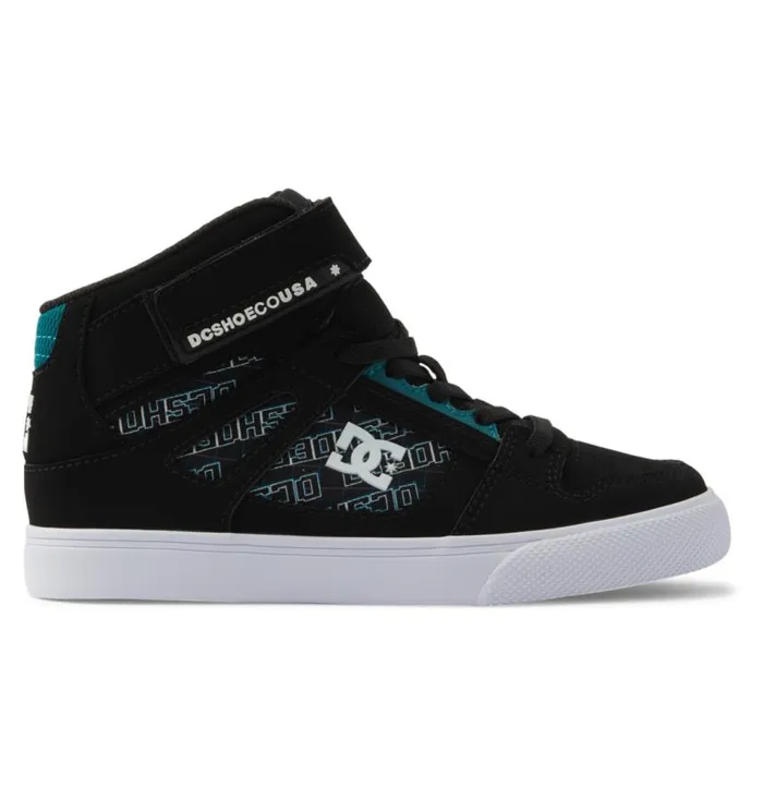 Kids DC Shoes Sneakers Pure High Elastic Waist Lace HighTop Shoes Pixel