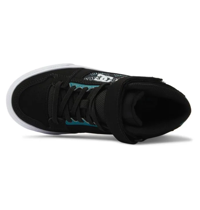 Kids DC Shoes Sneakers Pure High Elastic Waist Lace HighTop Shoes Pixel