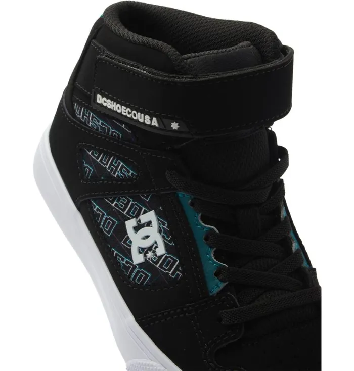 Kids DC Shoes Sneakers Pure High Elastic Waist Lace HighTop Shoes Pixel
