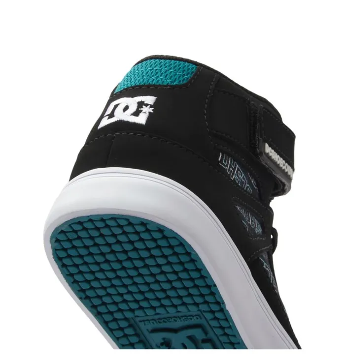 Kids DC Shoes Sneakers Pure High Elastic Waist Lace HighTop Shoes Pixel