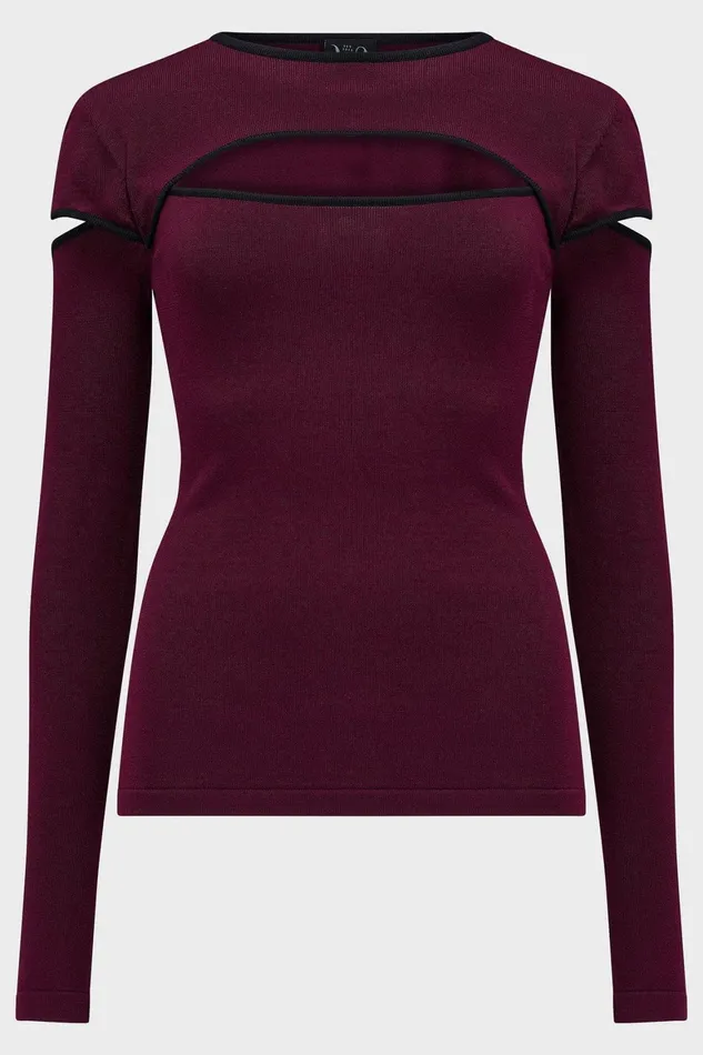 Killstar Abyssal Elegy Knitted Top Women Long Sleeves