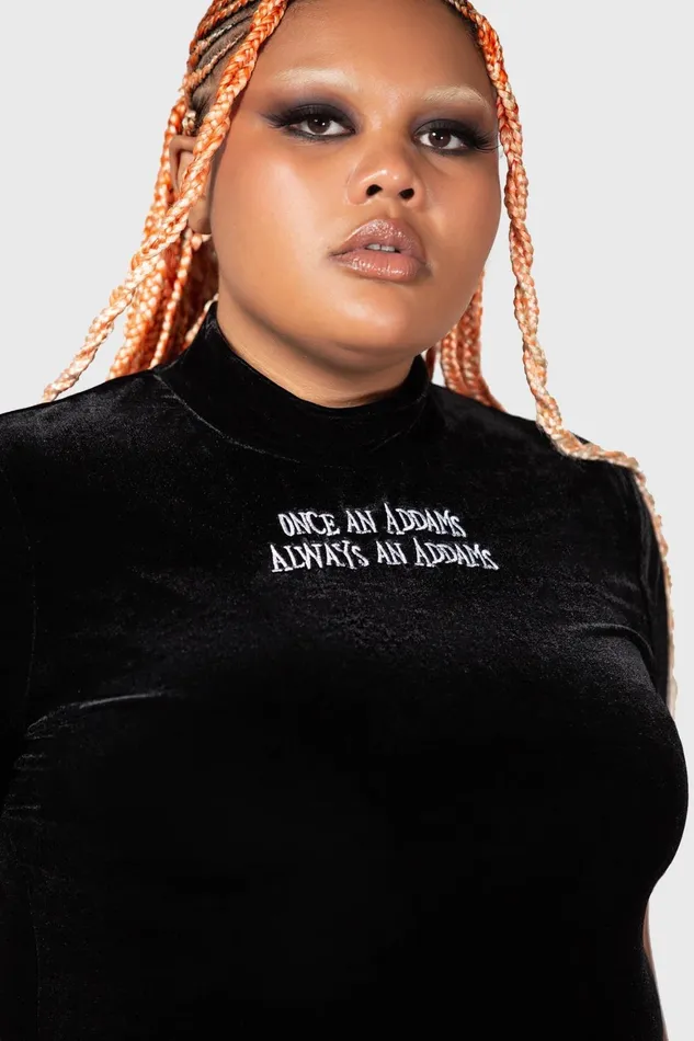 Killstar Allergic To Colour Velvet Top Women TShirts and Vests