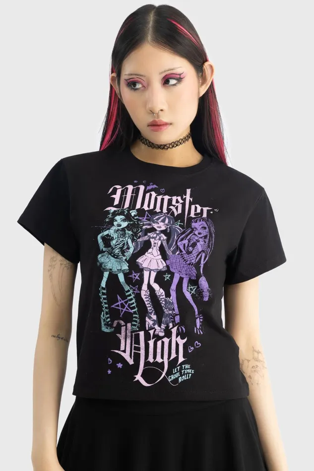 Killstar Alumni Tour Shrunken Tee Women TShirts and Vests