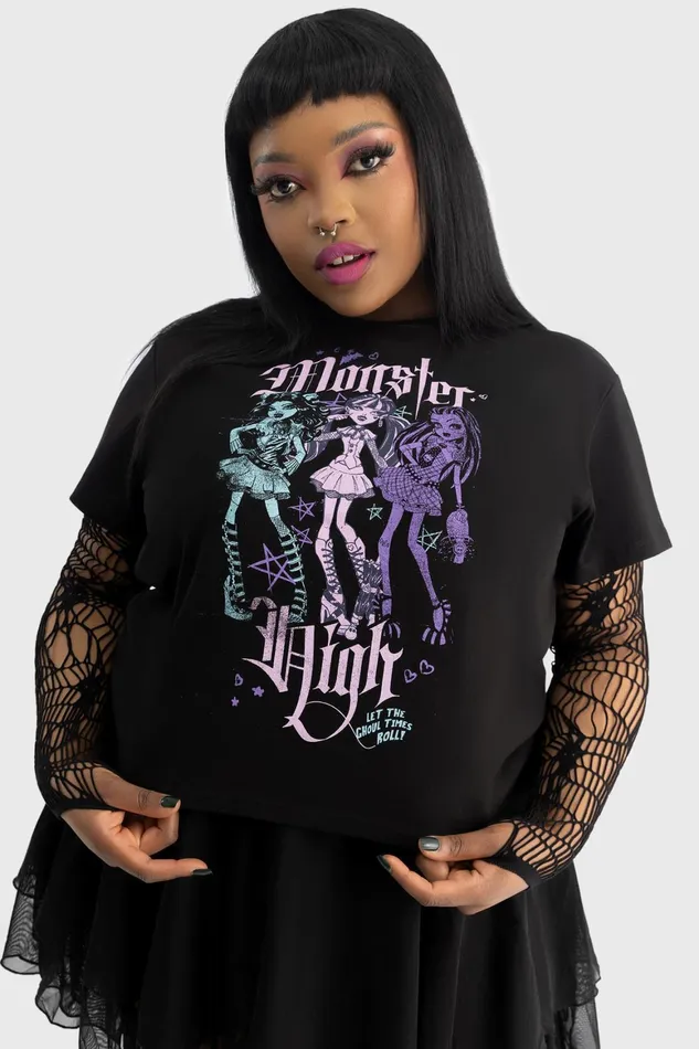 Killstar Alumni Tour Shrunken Tee Women TShirts and Vests