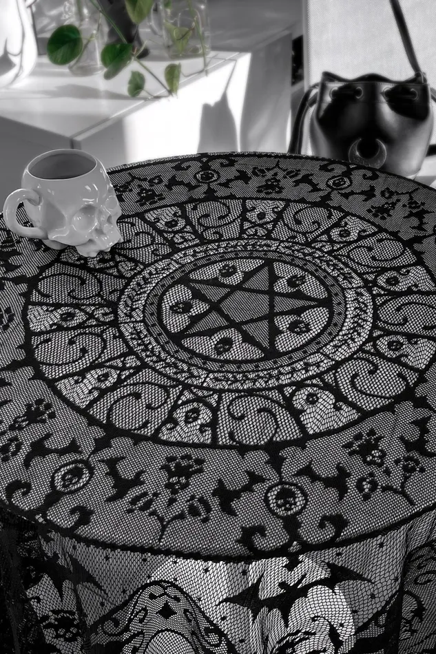 Killstar Asra Lace Tablecloth Homeware Tableware