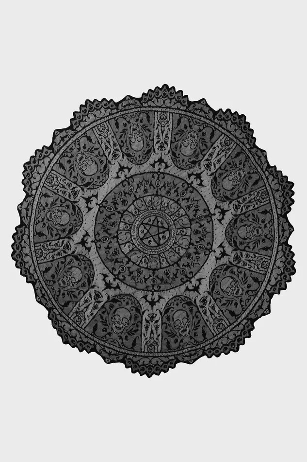 Killstar Asra Lace Tablecloth Homeware Tableware