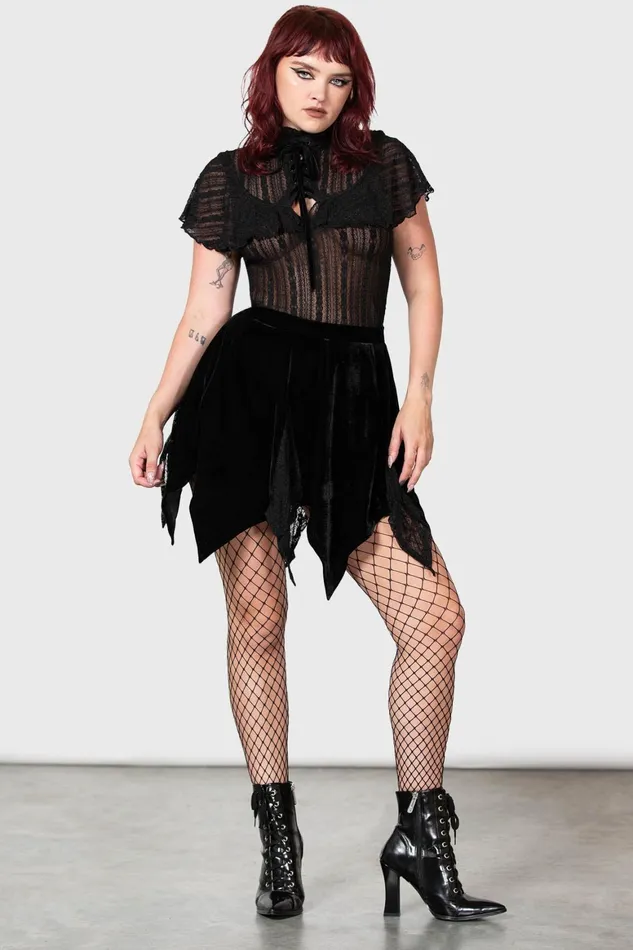Killstar Atala039s Night Lace Top Women Shirts and Blouses