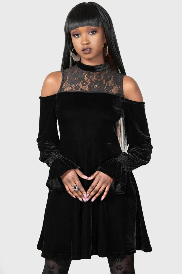 Killstar Baby Angeles Skater Dress Women Mini
