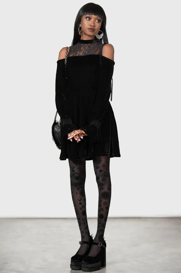 Killstar Baby Angeles Skater Dress Women Mini