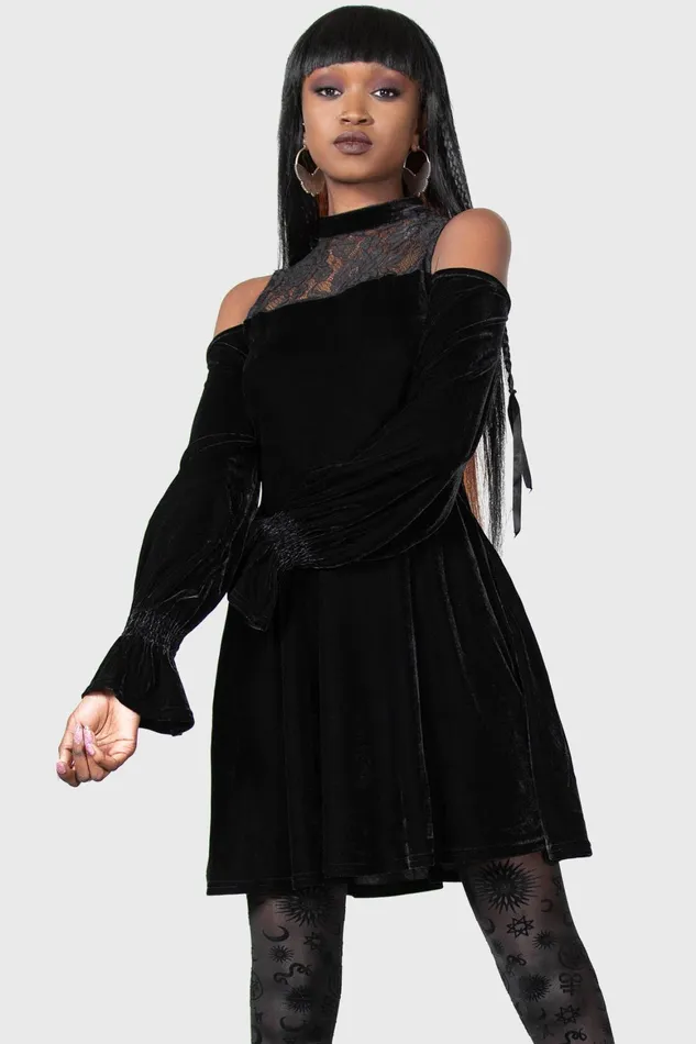 Killstar Baby Angeles Skater Dress Women Mini