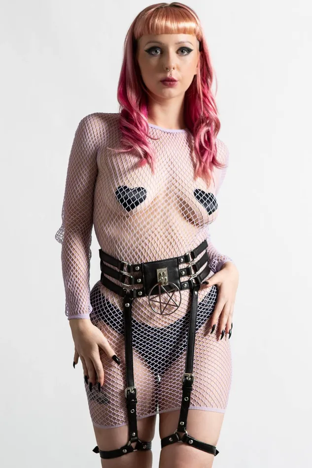 Killstar Baby Hex Suspender Belt B Women Harnesses and Belts