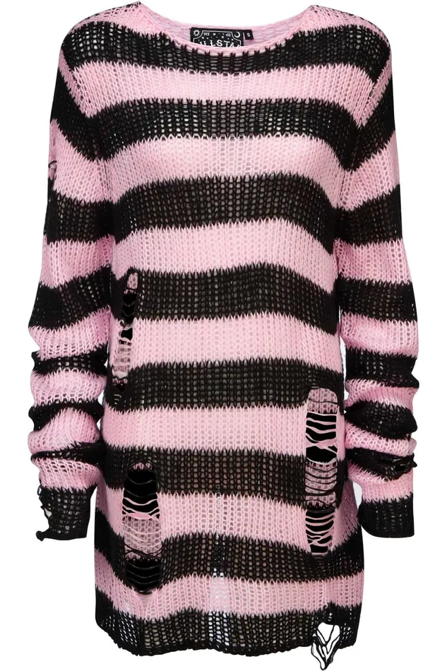Killstar Bad Blossoms Knit Sweater Women Sweaters
