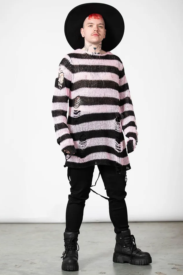Killstar Bad Blossoms Knit Sweater Women Sweaters