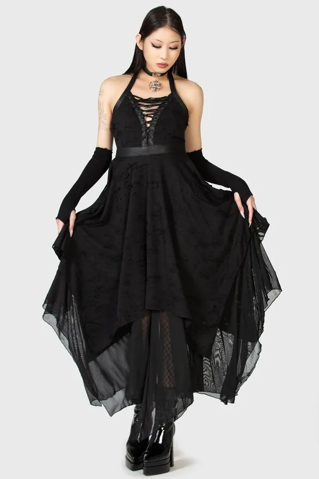 Killstar Badlands Dress Women Maxi