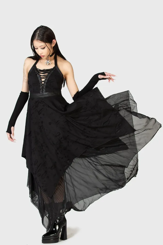 Killstar Badlands Dress Women Maxi