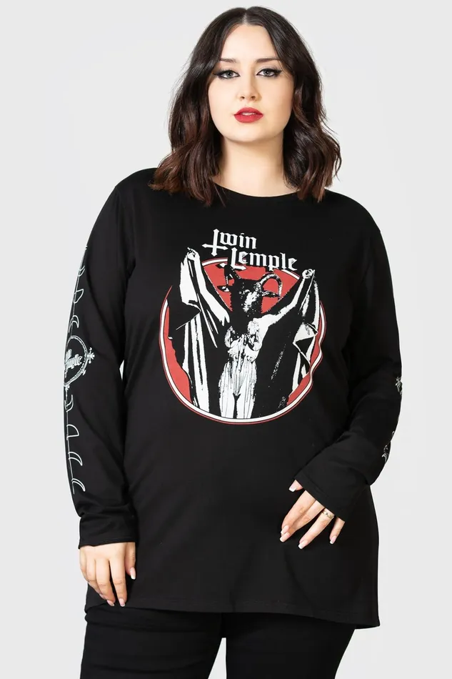 Killstar Baphomette Long Sleeve Top Women Long Sleeves