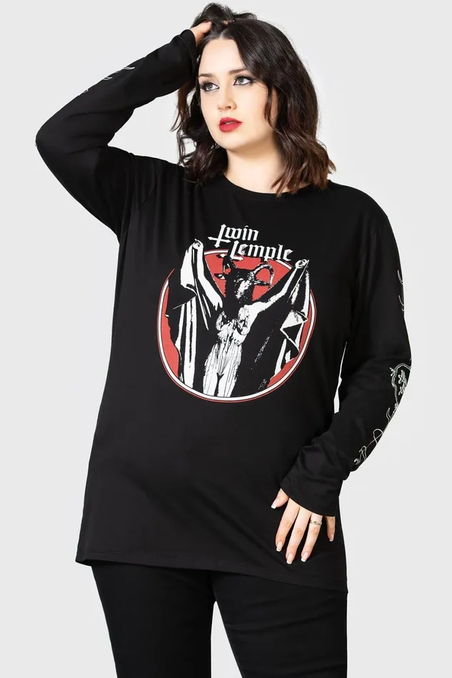Killstar Baphomette Long Sleeve Top Women Long Sleeves